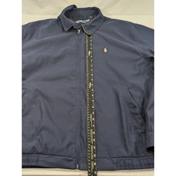 Vintage Polo Ralph Lauren Jacket Mens 2XLT XXL Tall Full ZipWindbreaker Lined